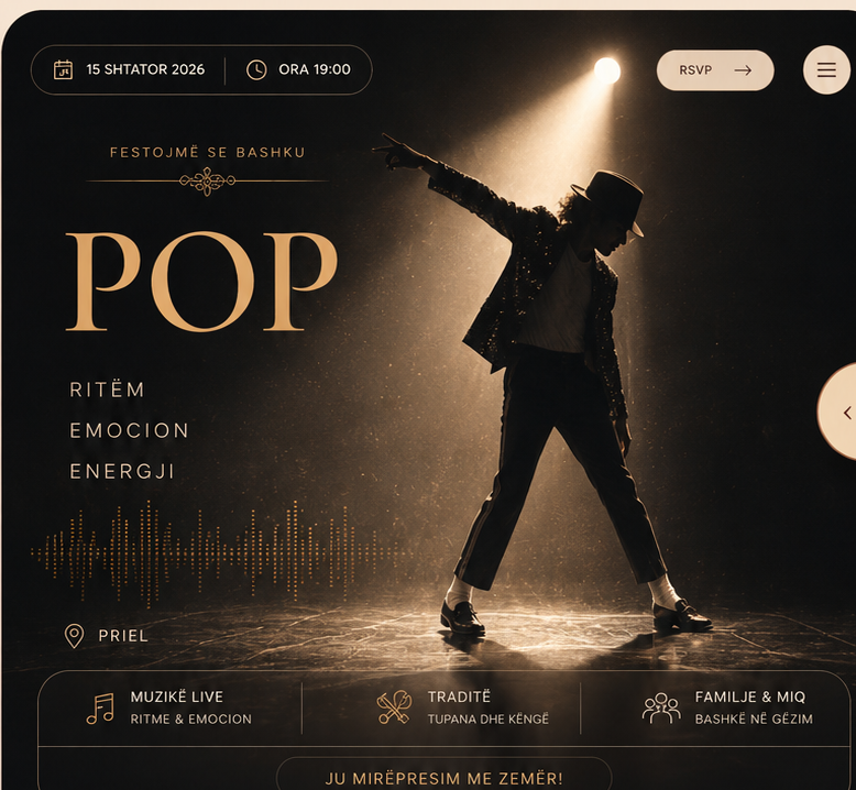 POP — ritëm, emocion dhe energji